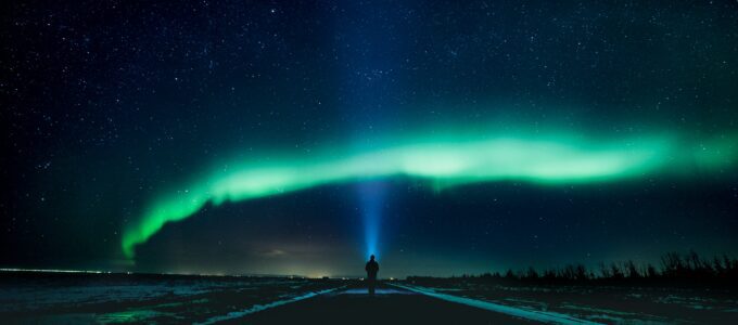 Bilde av nordlyset. Av Jonatan Pie